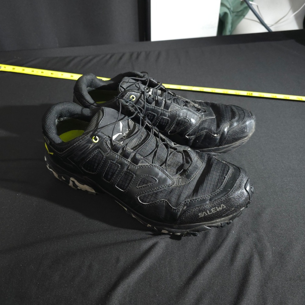 Salewa Ultra Train GTX Mens 12 Black Hiking Shoes Michelin Gore-Tex 64410-0962